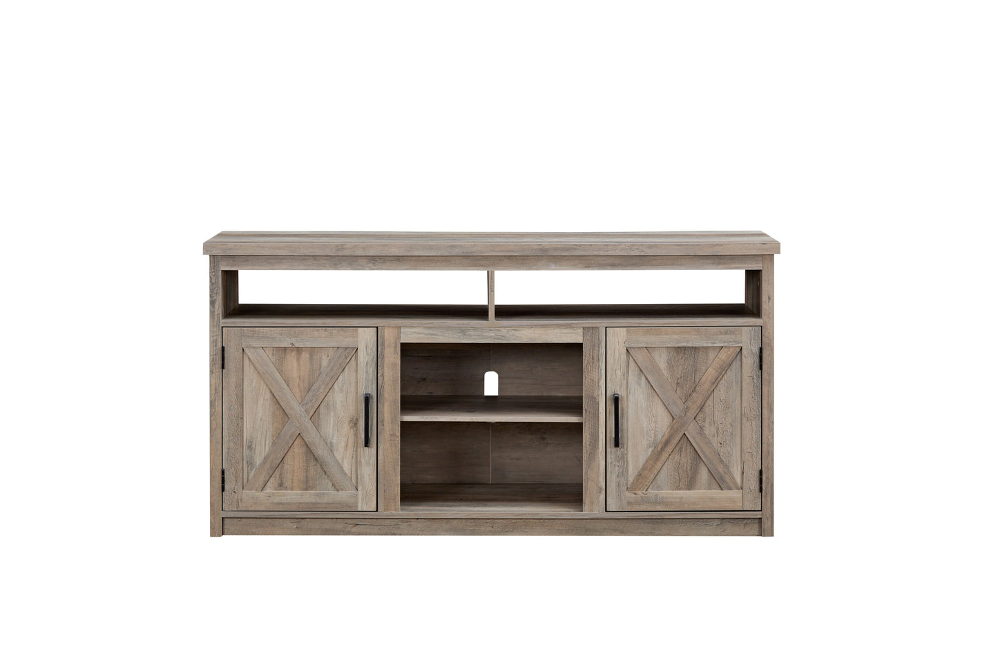 Farmhouse Barn Door Entertainment Console with Storage For up to 65" TV's