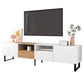 Modern TV Stand with 2 Cabinets & Open Storage Compartment for up to 85'' TV's