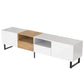 Modern TV Stand with 2 Cabinets & Open Storage Compartment for up to 85'' TV's