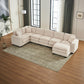 L Shaped 6-Seat Sofa Couch with Chaise Sectional