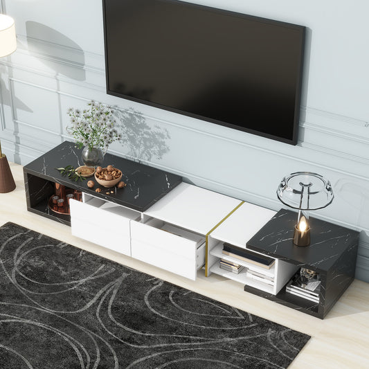 Modern Corner Design Extendable TV Stand For up to 85" TV's