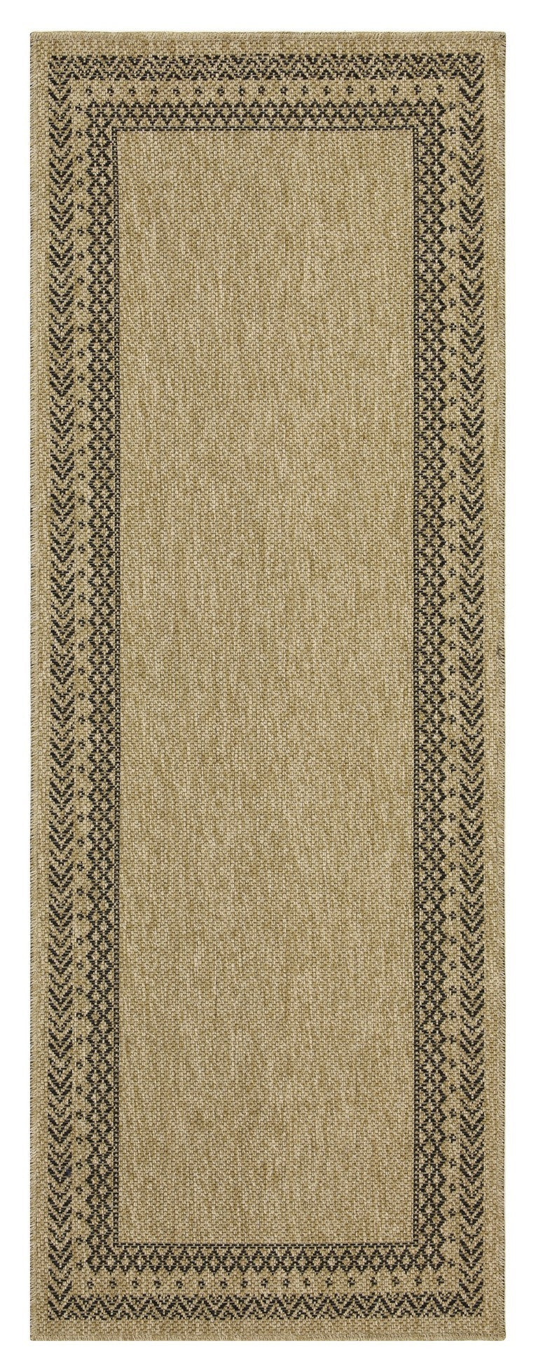 5 ft. 3 in. x 7 ft. 3 in. Jute/Black Indoor-Outdoor Area Rug