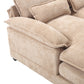 Chenille Fabric Oversized Four-Seater, U-shaped Combination Sofa