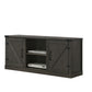 Salma Dark Gray 58" Wide TV Stand with 2 Open Shelves and 2 Cabinets