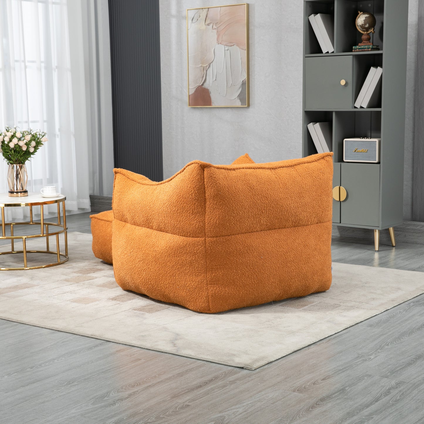 Bean Bag Kids Chair with Footstool