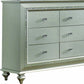 18" Champagne Solid Wood Double Dresser