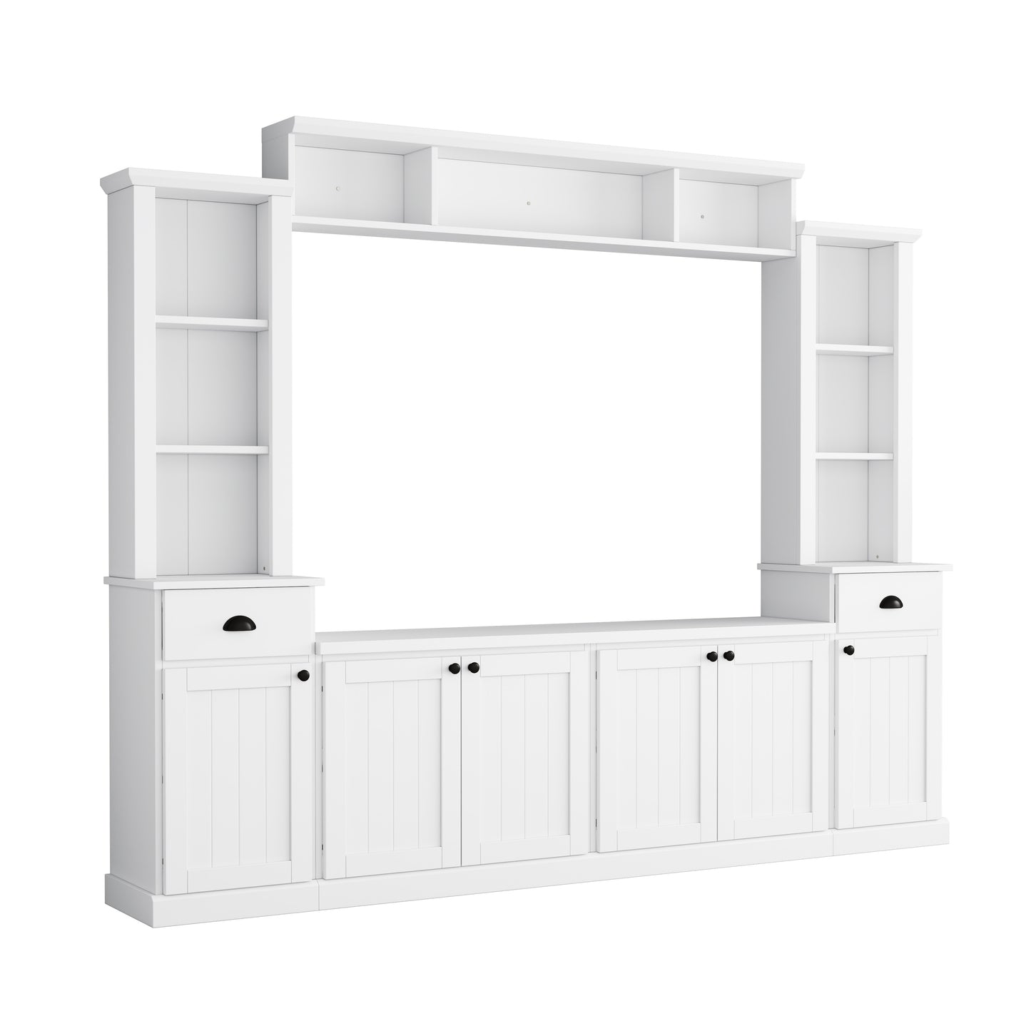 Home Entertainment Wall Unit For up to 75'' TV's   - (Adjustable Shelves)