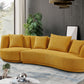 Luxury Teddy Fleece 2 piece Curved Sofa - with Swivel Armchair (360 Degrees)