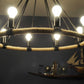 32" X 37" X 32" 8 Bulbs Rope  Pendant Lamp