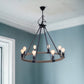 32" X 37" X 32" 8 Bulbs Rope  Pendant Lamp