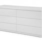 63 X 20 X 30 White Double Dresser