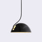 19 X 19 X 40.5 Black Aluminum Pendant Lamp