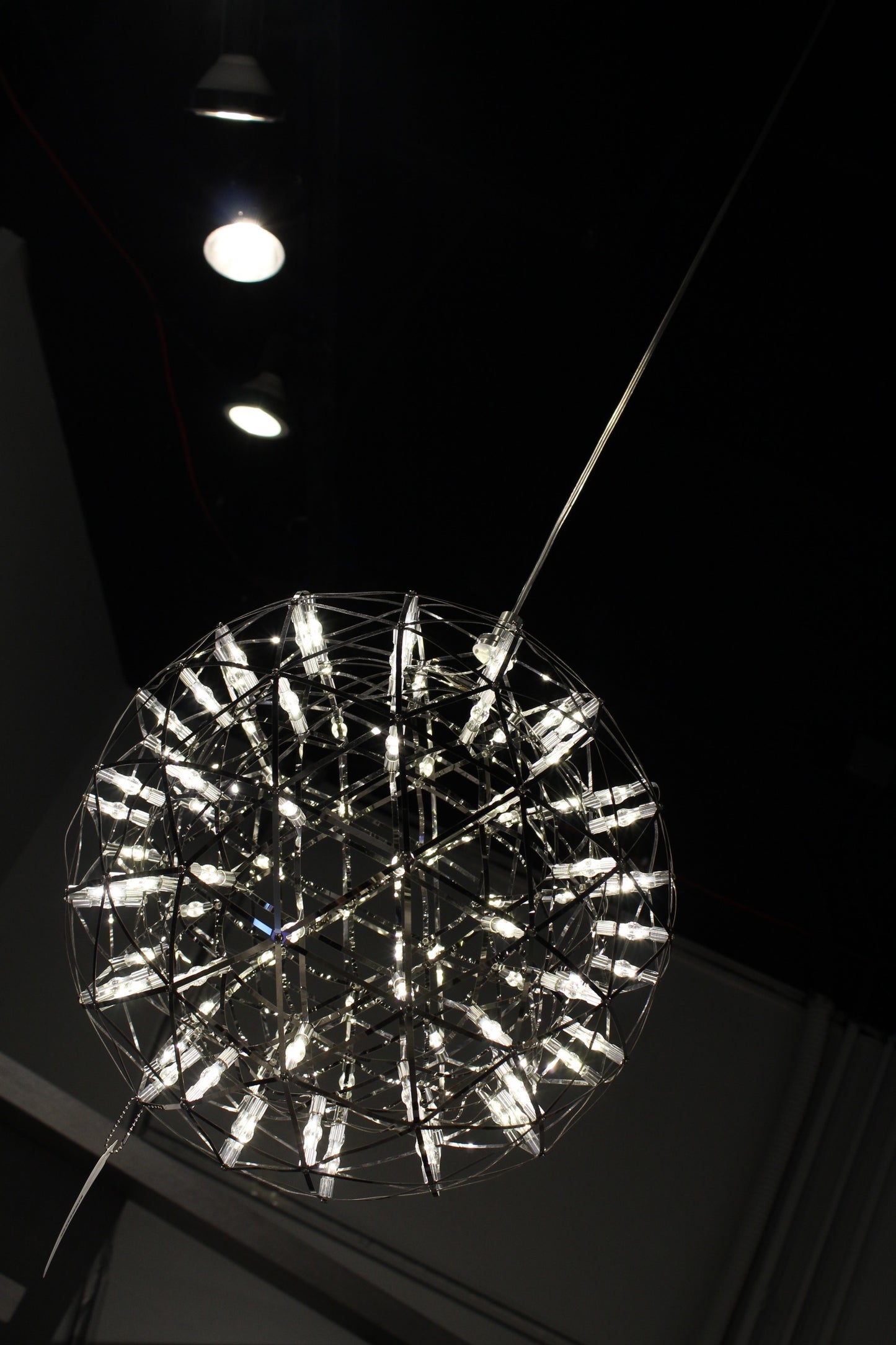 17 X" 17" Stainless Steel Pendant Lamp