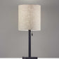 Brushed Steel Metal Table Lamp