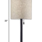 Brushed Steel Metal Table Lamp