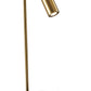 17" Brass Metal LED Desk Lamp With USB And Wireless Charging