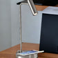 17" Brass Metal LED Desk Lamp With USB And Wireless Charging