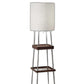 63" Column Floor Lamp With White Drum Shade