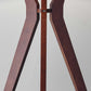 60" Solid Wood Tripod Floor Lamp With White Drum Shade