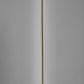 Minimalist Ambient Glow Led Floor Lamp With Dimmer In Brushed Steel And White Marble