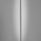 Minimalist Ambient Glow Led Floor Lamp With Dimmer In Brushed Steel And White Marble