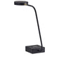 Tech Enhanced Black Metal Disk Led Adjustable Desk Lamp