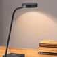 Tech Enhanced Black Metal Disk Led Adjustable Desk Lamp