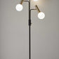 70" Black Three Light Novelty Floor Lamp