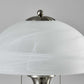 23" Silver Metal Standard Table Lamp With White Shade