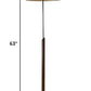 63" Black Traditional Shaped Floor Lamp With Beige Drum Shade