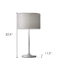 White On White Metal Table Lamp