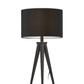 Treble Black Metal Table Lamp