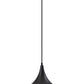 Gnome Smoked Glass Black Metal Pendant Lamp