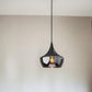 Gnome Smoked Glass Black Metal Pendant Lamp