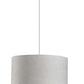 Burlap Fabric Light Brown Electric Drum Pendant Lamp