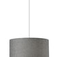 Burlap Fabric Light Brown Electric Drum Pendant Lamp