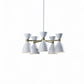 Cinco Diabolo Adjustable White Metal Pendant