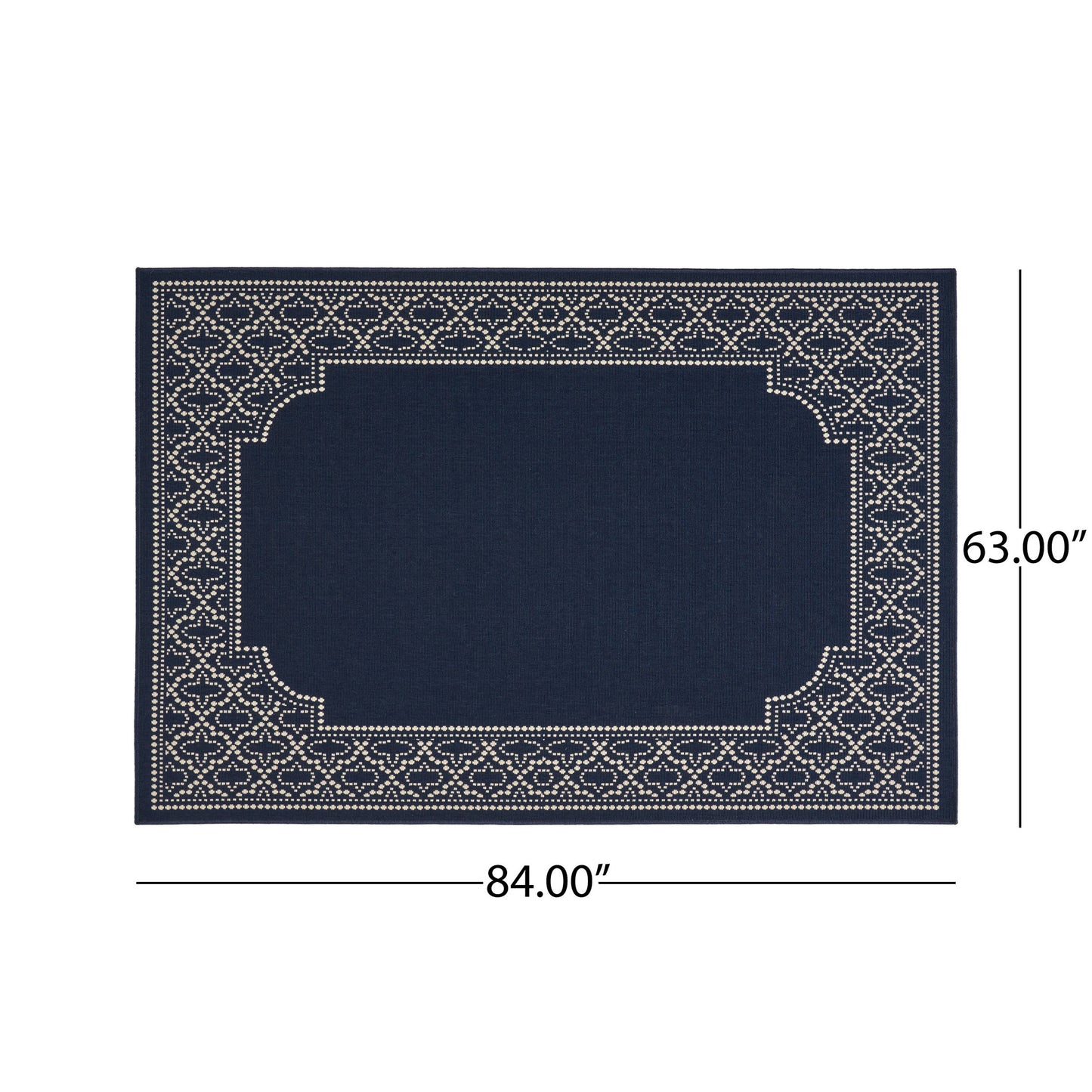 5'3" X 7' Outdoor Lounge Area Rug