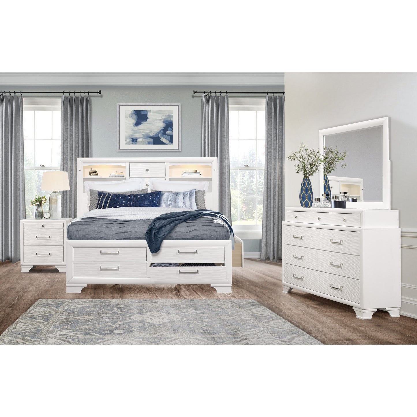 White Chest With 6 Drawers