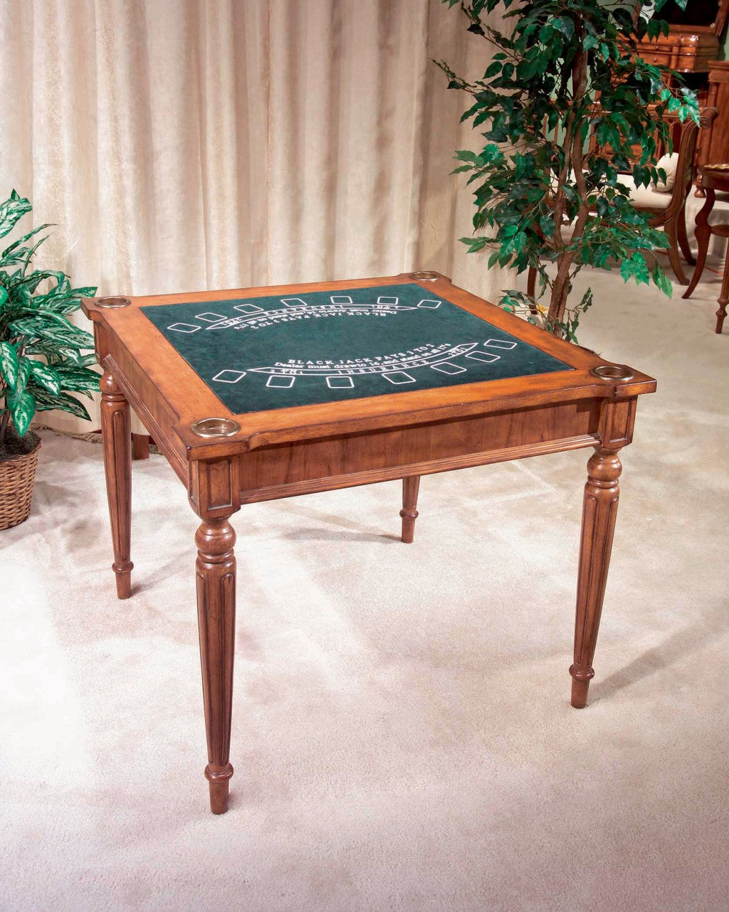 36" Brown Wood Square Coffee Table