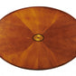 38" Brown Burl Oval Coffee Table