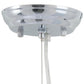 Silver Lantern Metal Chandelier With Silver Shades