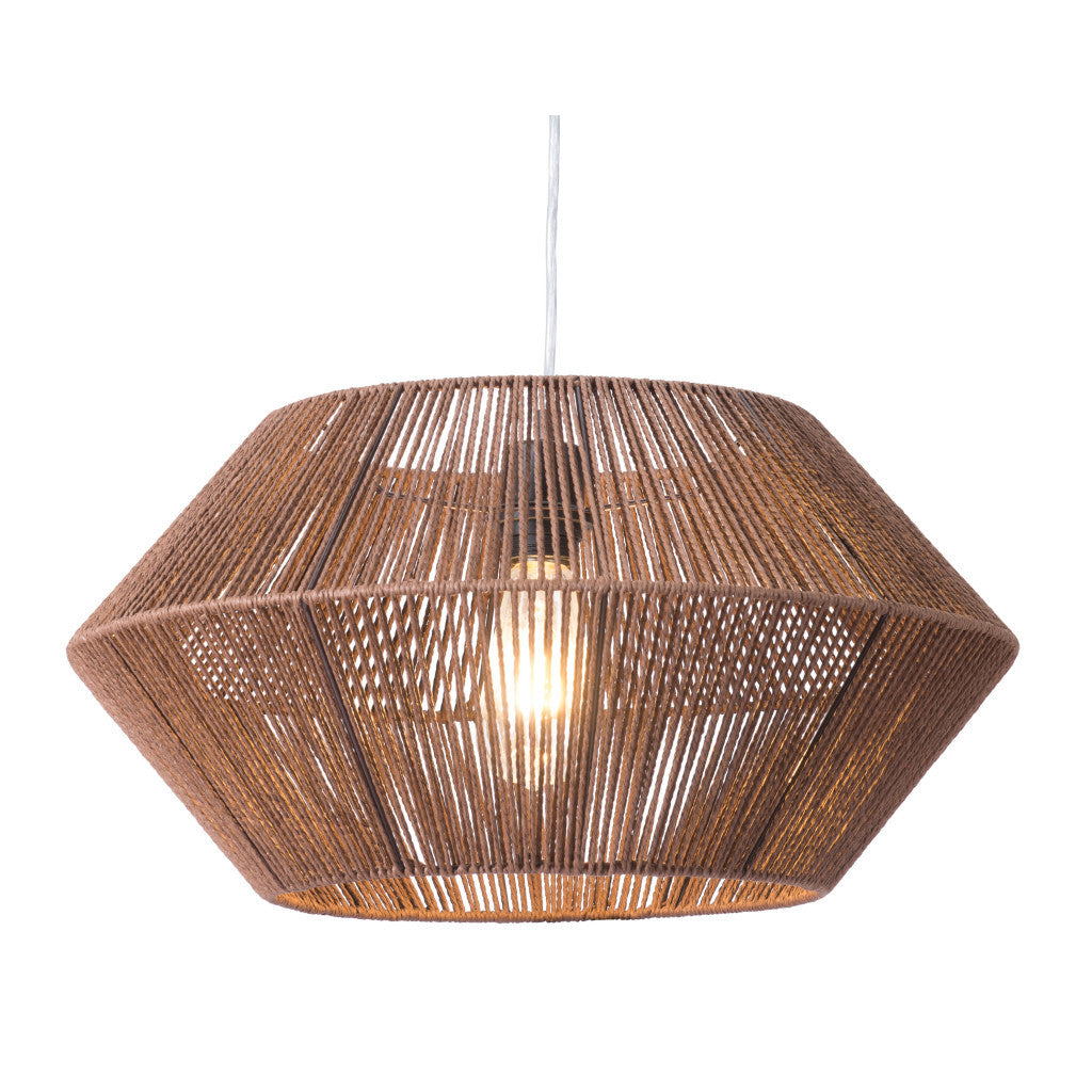 Brown Dashy Ceiling Lamp