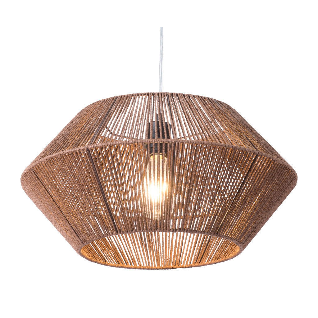 Brown Dashy Ceiling Lamp