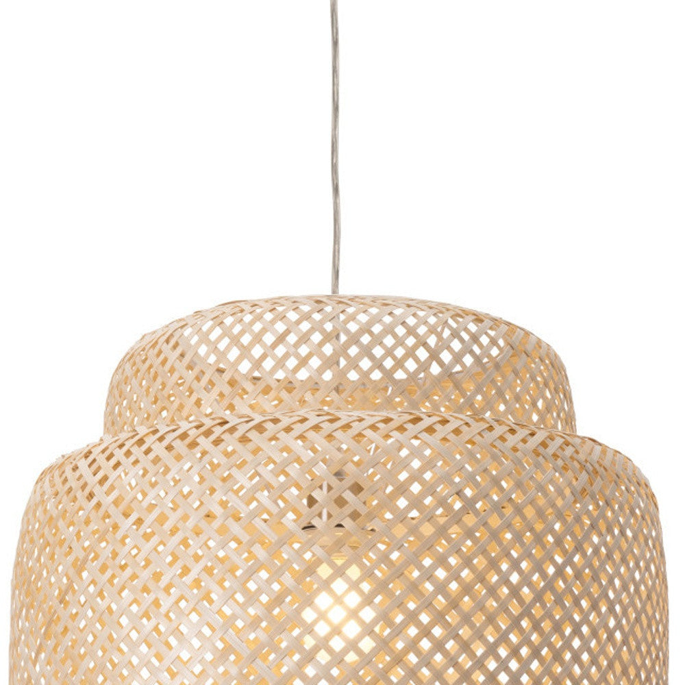 Natural Boho Weave Ceiling Lamp