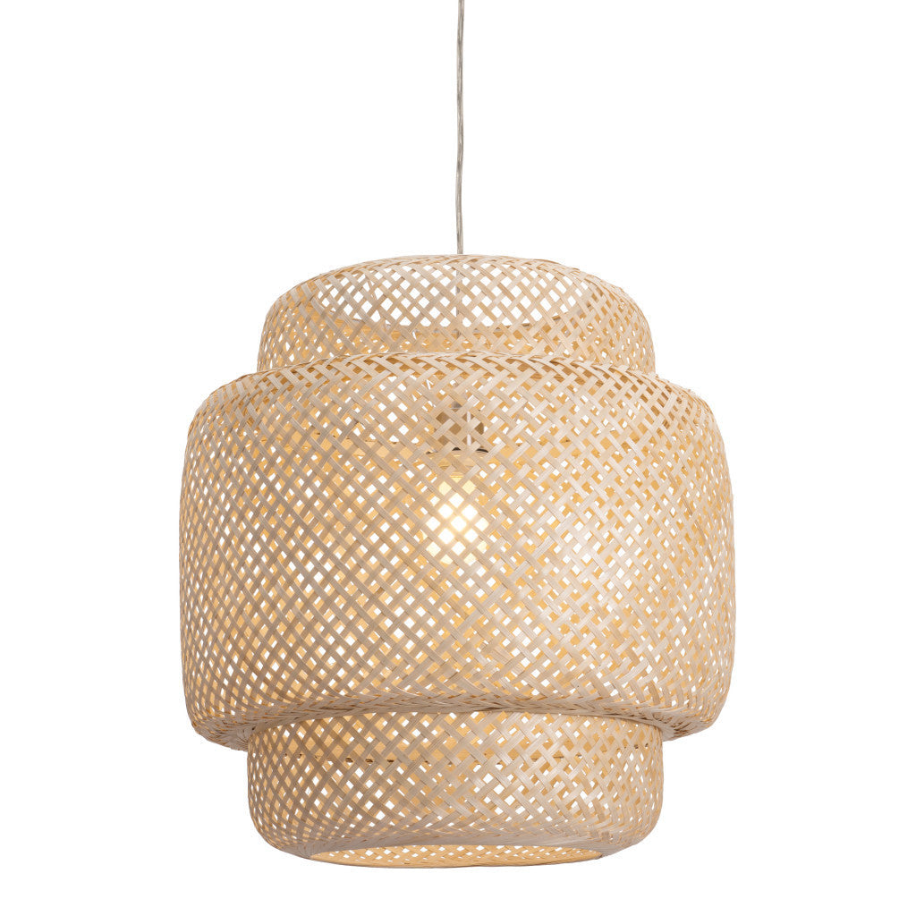 Natural Boho Weave Ceiling Lamp