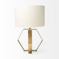 Gold Geometric Design Table Lamp