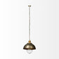 Rustic Gold Ton Metal Dome Hanging Light