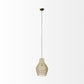 Gold Metal Wire Mesh Hanging Pendant Light