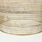 Gold Metal Wire Mesh Hanging Pendant Light